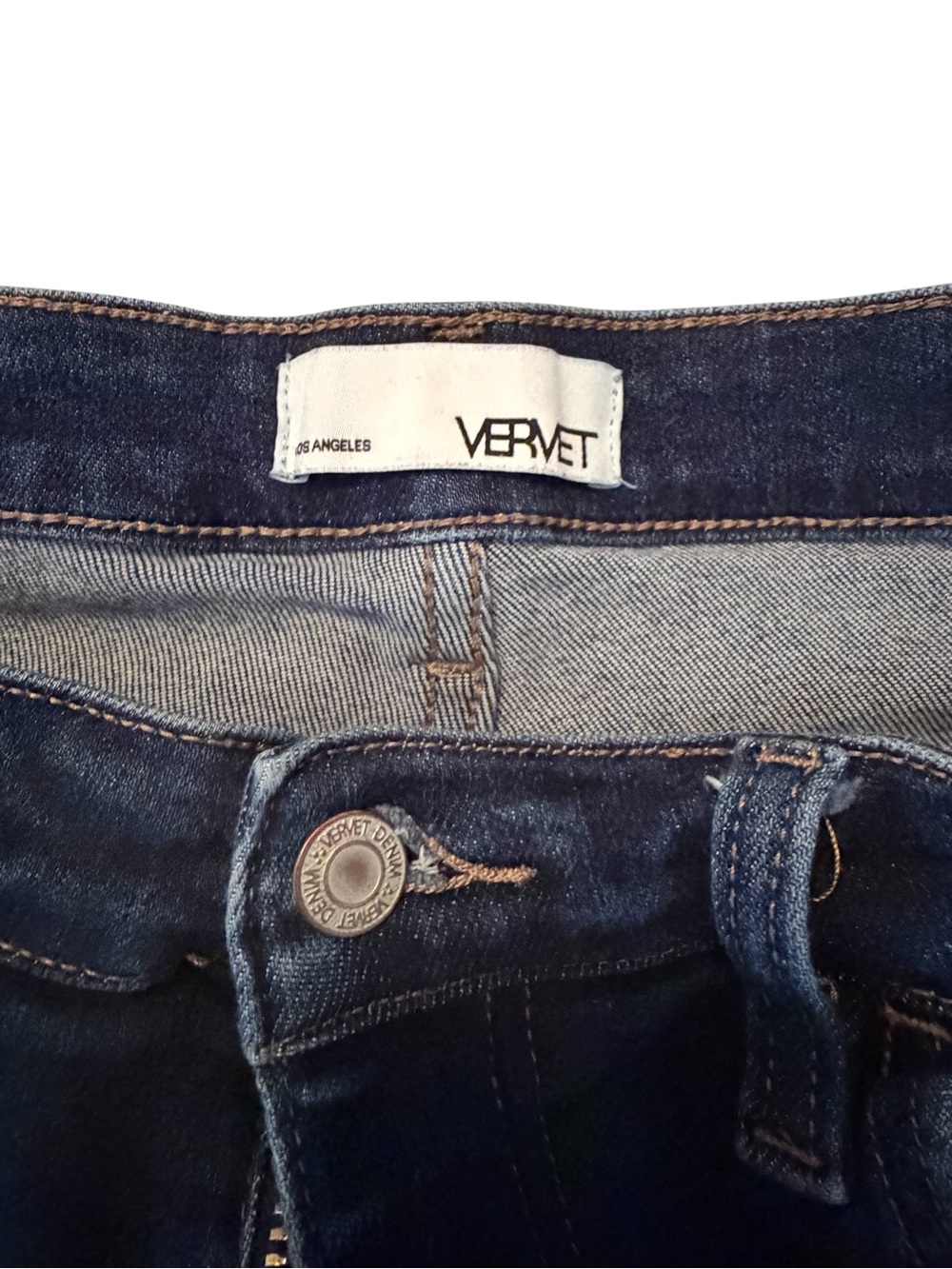 VERVET Dark Wash Skinny Jeans Size 30 Stretch Denim - Picture 3 of 7